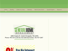 Tablet Screenshot of generalhomeimprovement.net